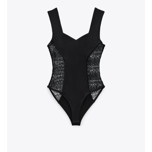 Zara Tops - Zara | Lace Bodysuit